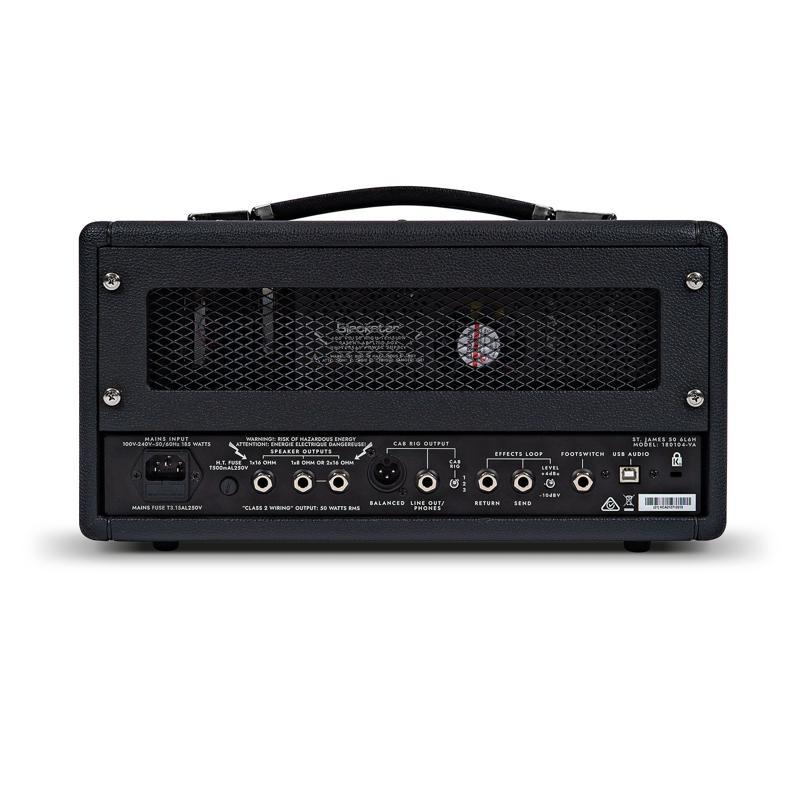 AMPLIFICADOR CABEZAL GUITARRA BLACKSTAR ST, JAMES 50 6L6H - BLACK