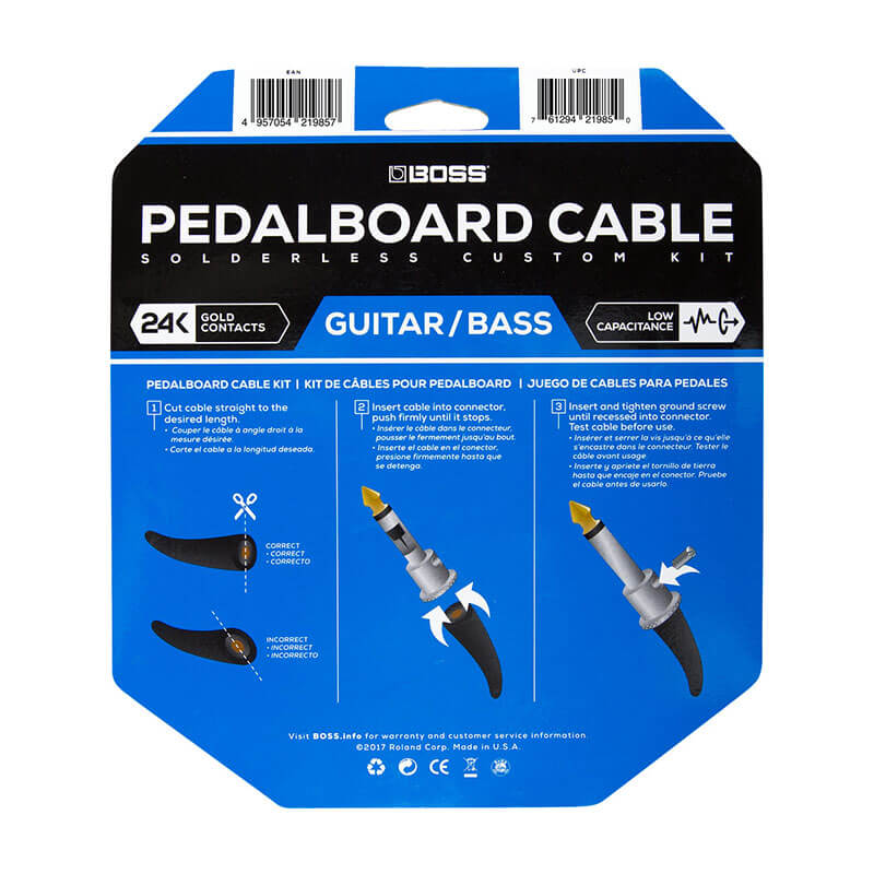 KIT CABLE GUITARRA BOSS BCK-24