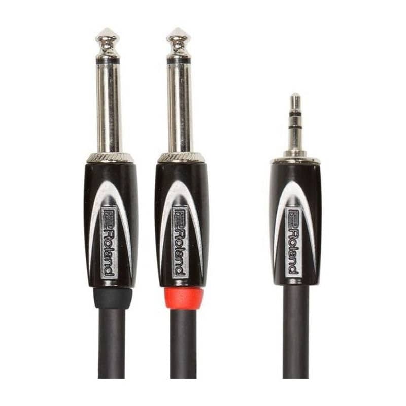 CABLE ROLAND RCC-10TR28 3,5MM TRS DUAL 1/4"" Y 3M