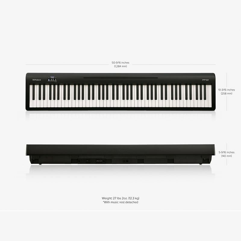 PIANO DIGITAL ROLAND FP-10 BK