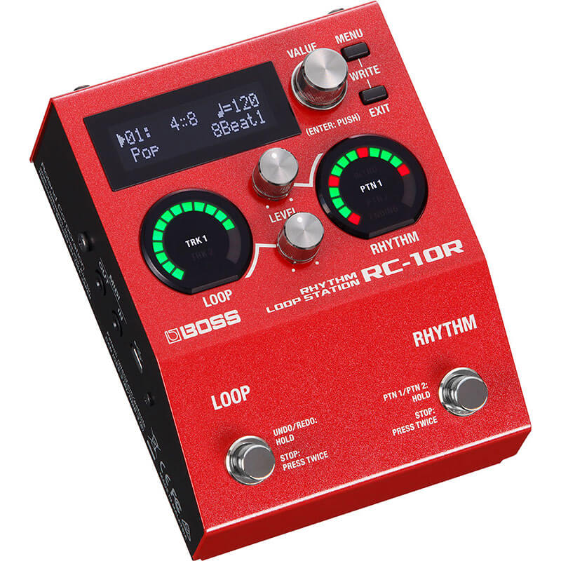 PEDAL GUITARRA BOSS RC-10R LOOPER C/ RITMOS