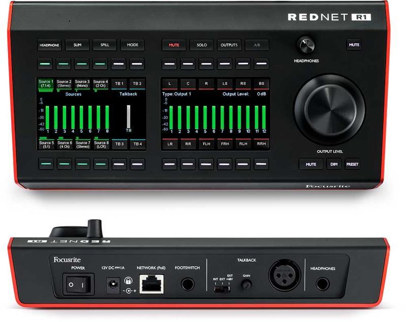 CONTROL REMOTO FOCUSRITE REDNET R1