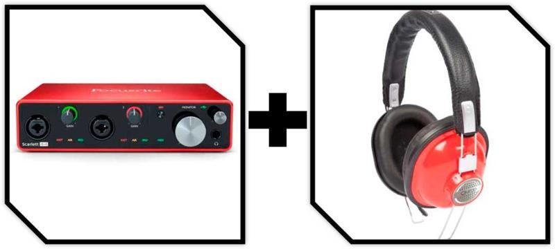 INTERFACE AUDIO FOCUSRITE SCARLETT 4I4 FREE HEADPHONE BU