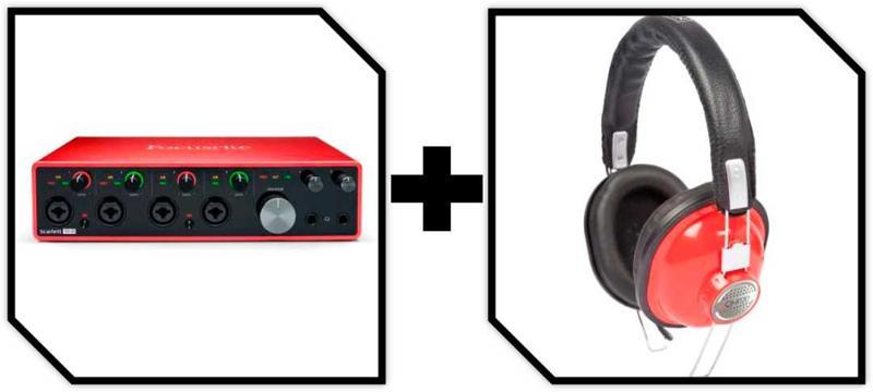 INTERFACE AUDIO FOCUSRITE SCARLETT 18I8 FREE HEADPHONE B