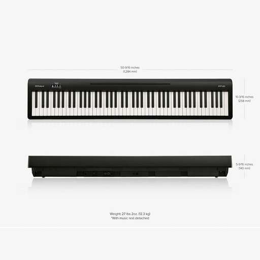 [00000020871] PIANO DIGITAL ROLAND FP-10 BK