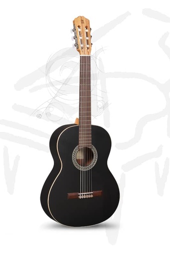 [00000013754] GUITARRA ALHAMBRA 1C BLACK SATIN