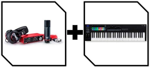 [00000018883] PACK GRABACION FOCUSRITE SCARLETT SCARLETT SOLO STUDIO 61 KEYS PRODUCER BUNDLE